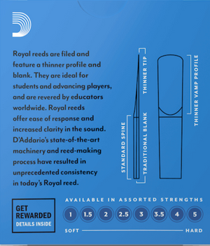 Bb Clarinet Reeds Bb單簧管簧片 - Rico Royal