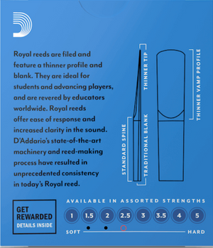 Eb Clarinet Reeds Eb單簧管簧片 - Rico Royal