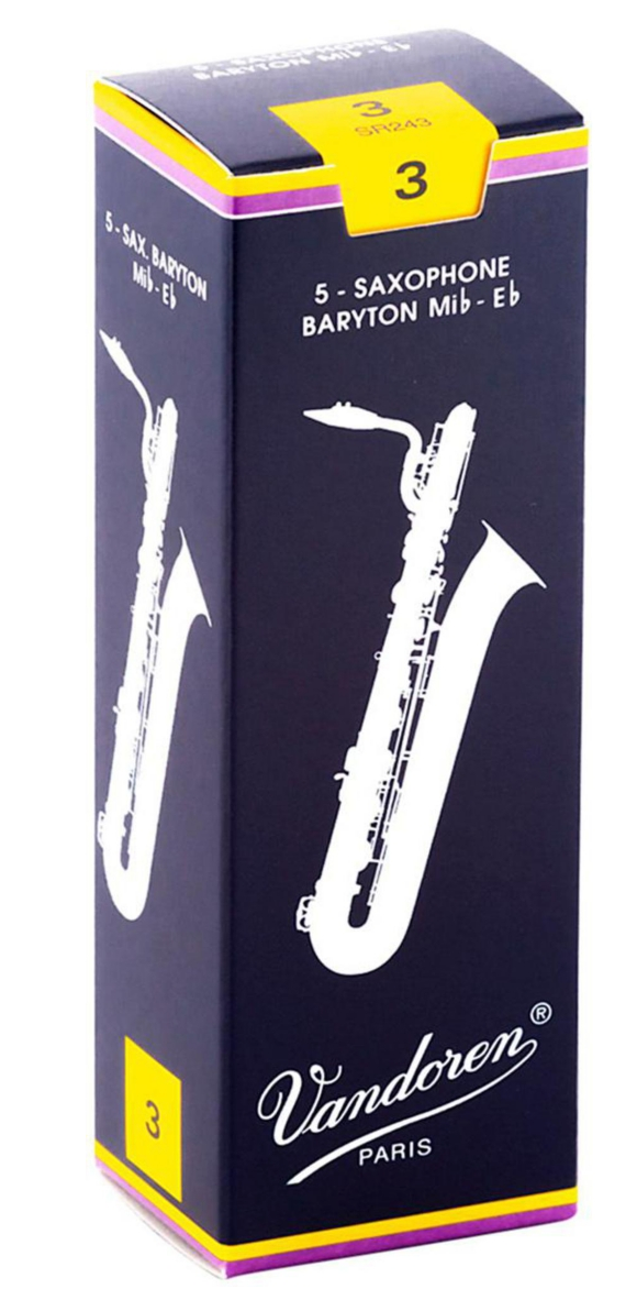 VANDOREN BARITONE SAXOPHONE REEDS 上低音薩克斯簧片 - 五片裝