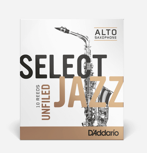 Alto Saxophone Reeds 中音薩克斯風圓切簧片 - Rico Select Jazz Unfiled