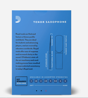 Tenor Saxophone Reeds 次中音薩克斯風簧片 - Rico Royal