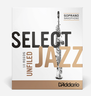 Soprano Saxophone Reeds 高音薩克斯風圓切簧片 - Rico Select Jazz Unfiled